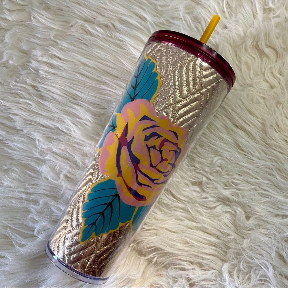 NEW! Starbucks Gold Rose Rumbler